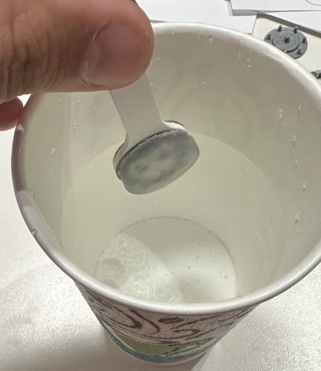 Device softening in hot water