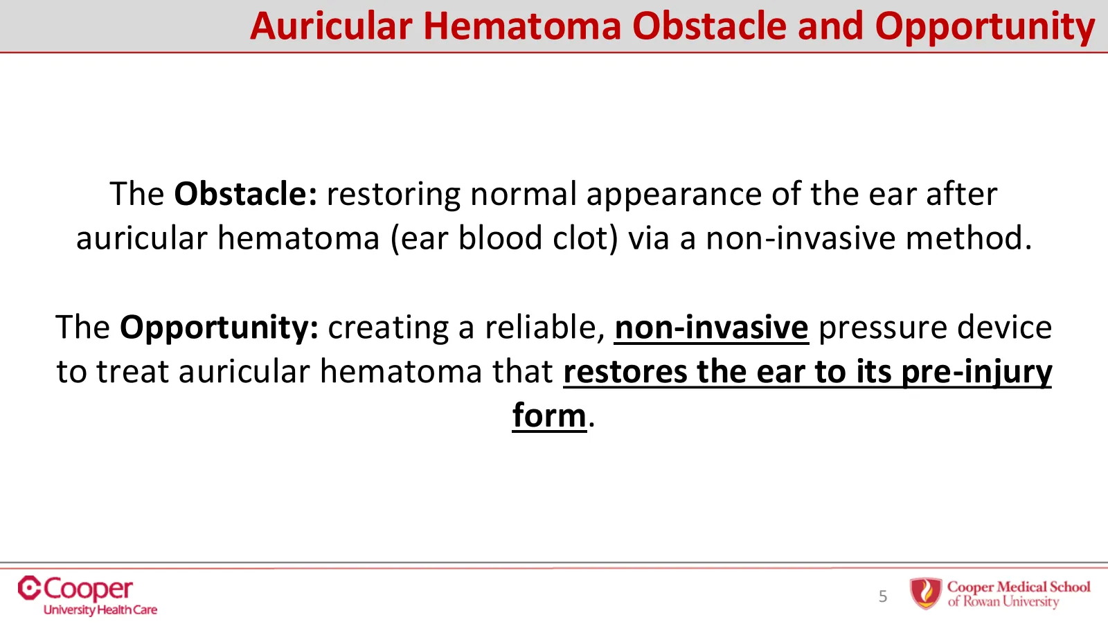 Slide 5 of 32: Auricular hematoma: obstacle and opportunity