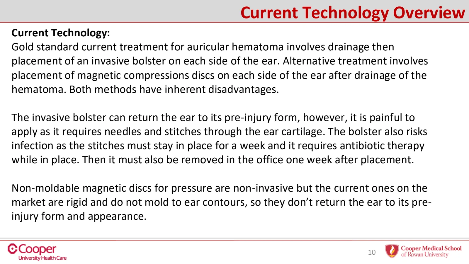 Slide 10 of 32: Current technology overview