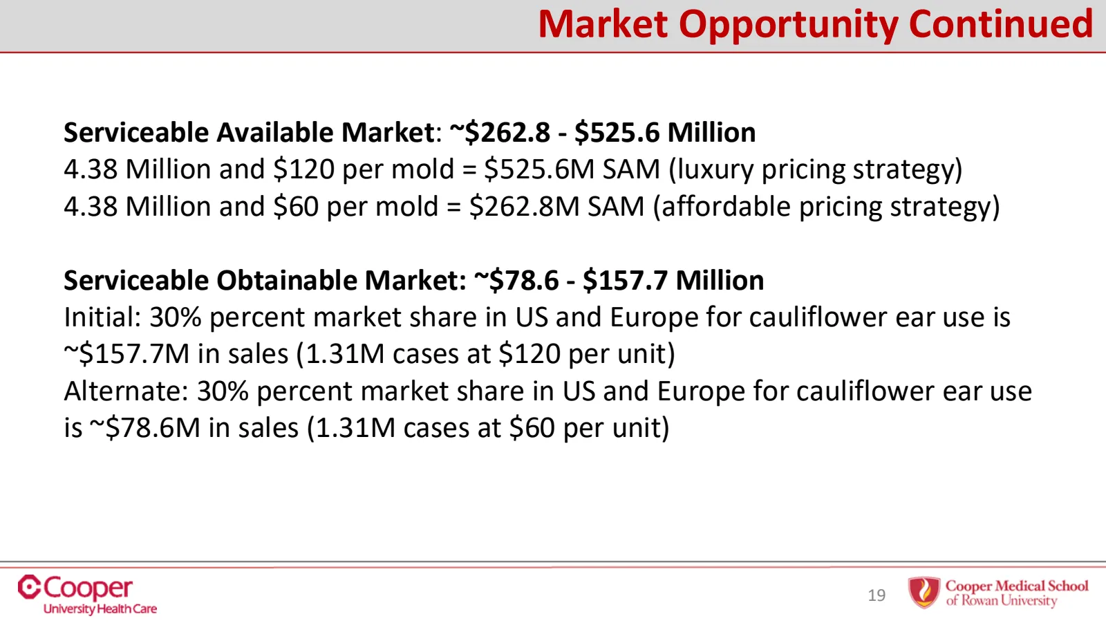 Slide 19 of 32: Market opportunity, continued